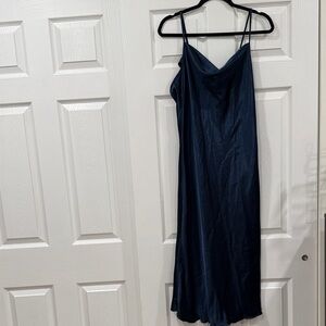 Bebe Navy Blue Midi Slip Dress